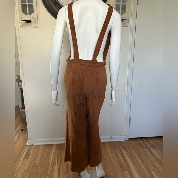 🟣Brown Suede Jumpsuit - Picture 2 of 11